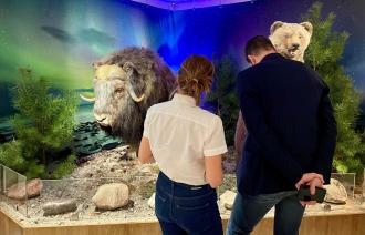 Besuchende der Sonderausstellung Tiere im Polarlicht, Foto: Susann Rabe, Lizenz: Naturkundemuseum Potsdam