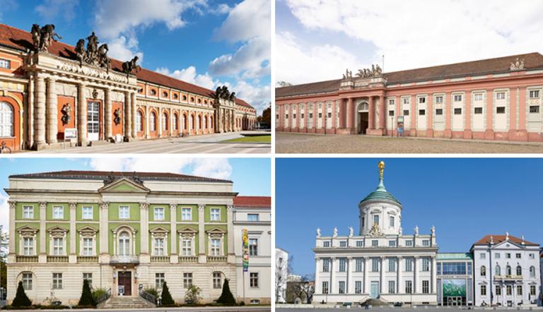 Brandenburg Museum für Zukunft, Gegenwart und Geschichte, Filmmuseum Potsdam, Naturkundemuseum und Potsdam Museum © T. Bruns, U. Böttcher, R. Janiszewsky, S. Gloede