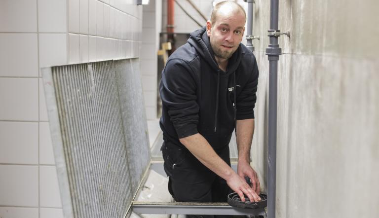 Alexander Klaus arbeitet oft hinter den Kulissen des Aquariums